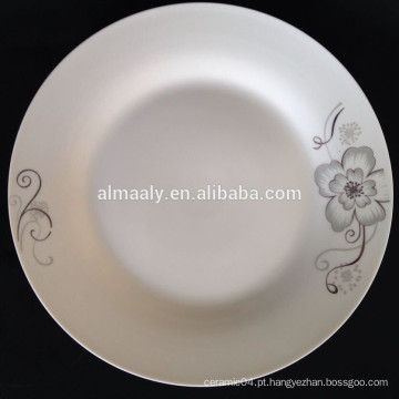 prato de jantar de cerâmica ecológica, porcelana de placa plana